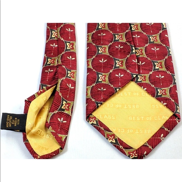 ❌SOLD❌ Robert Talbott Tie Best of Class Mens Red - Picture 6 of 8
